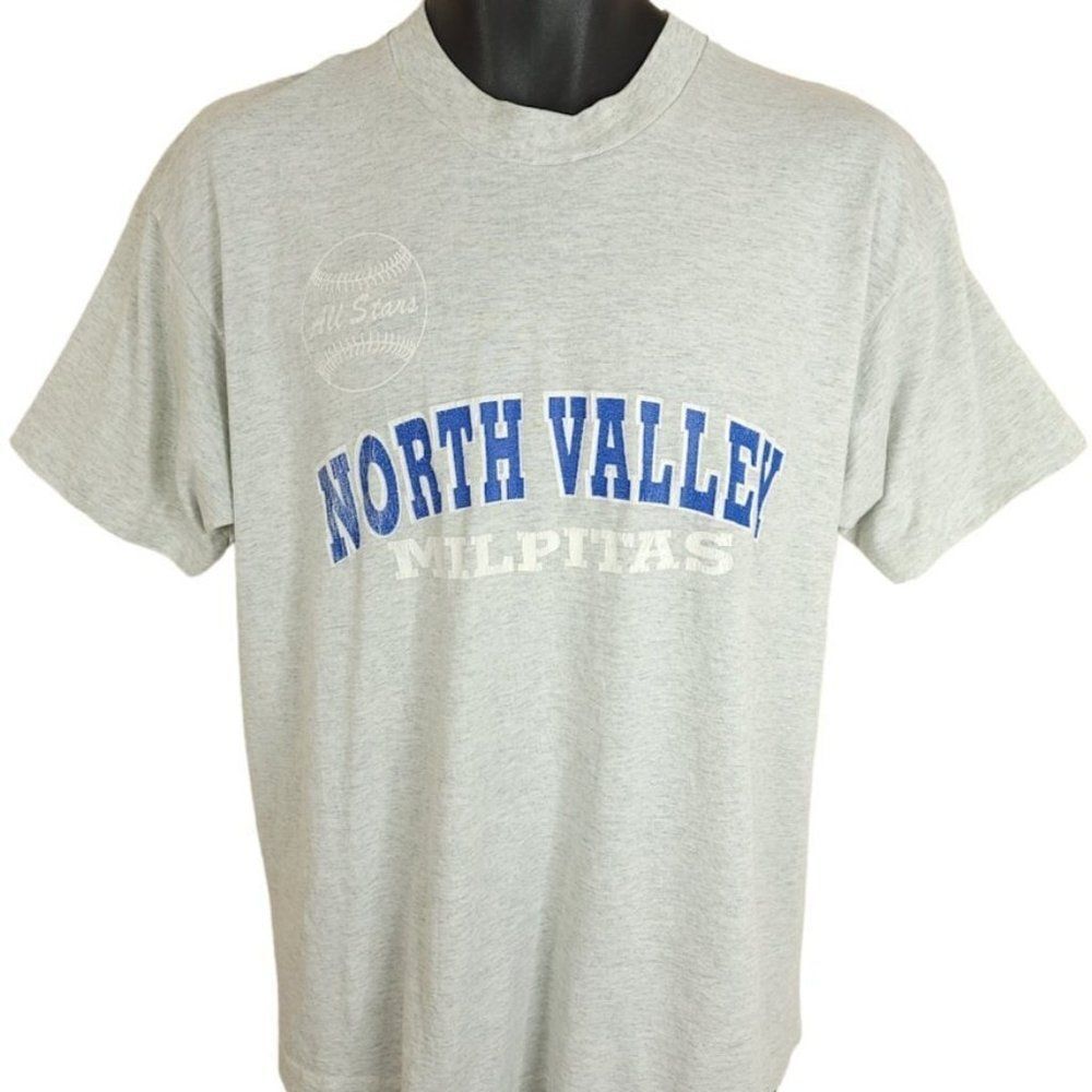 North Valley Milpitas All Stars T Shirt Vintage 90s Bobby Sox American Girl